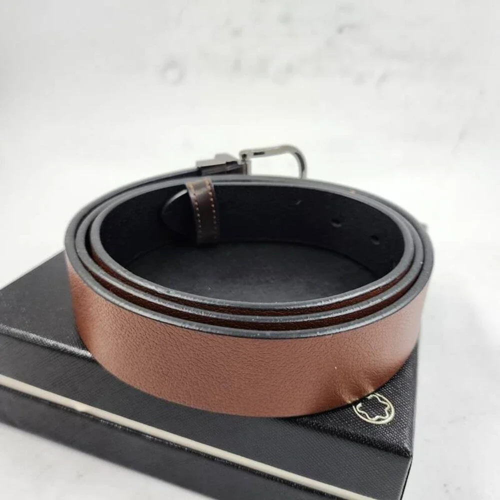 Tommy Bahama Reversible Pebbled Leather Belt Men's XL 42-44 Black/Brown